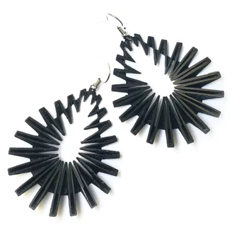 Black Drop Earrings | Contemporary Designer Jewellery