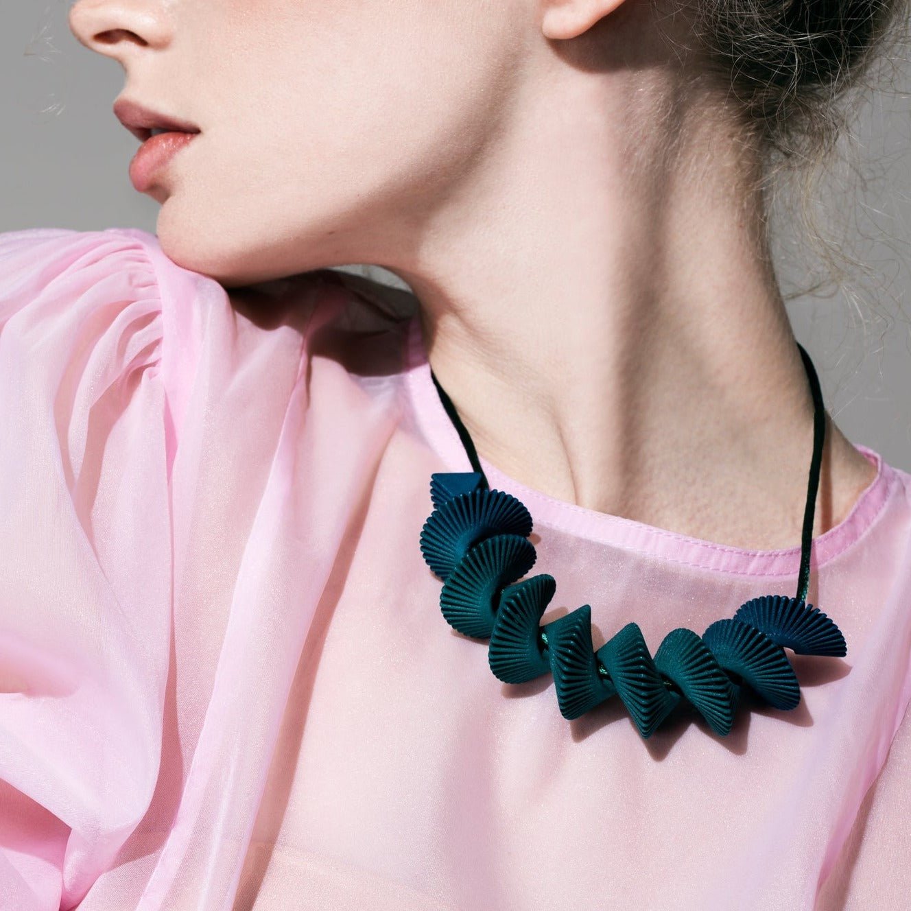 Blue Helix Necklace | Contemporary Designer Jewellery