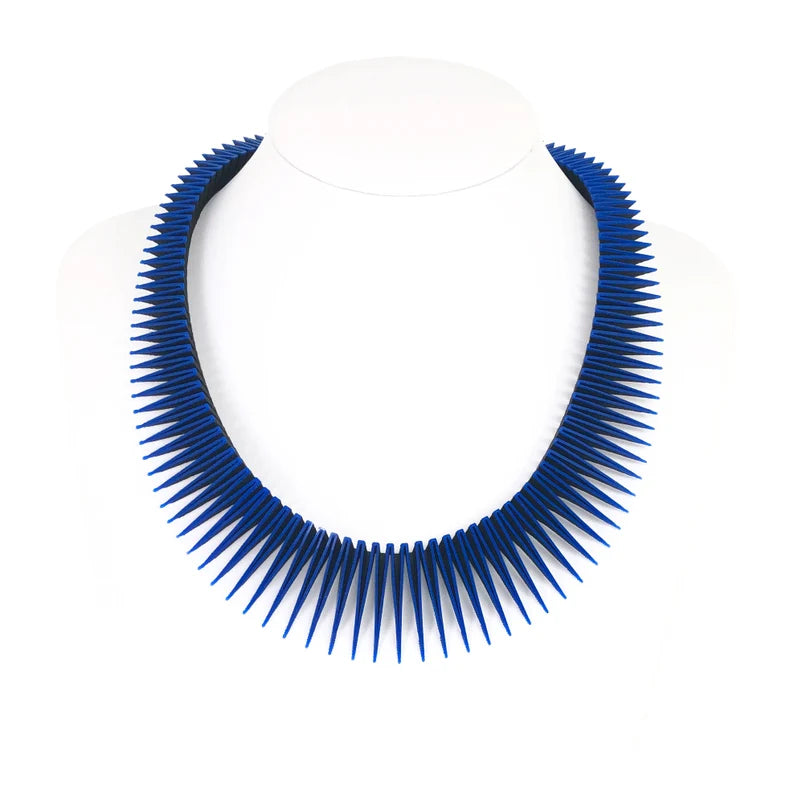 Blue on Black Serpent Necklace | Contemporary Designer Jewellery