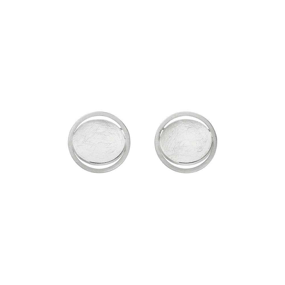 Cut-Out Circle Studs | Contemporary Designer Jewellery