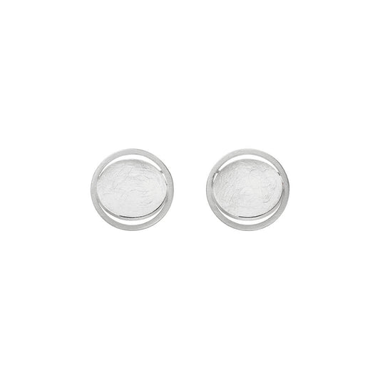 Cut-Out Circle Studs | Contemporary Designer Jewellery