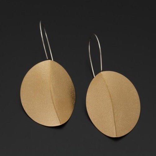 Folded Oval Earrings | Contemporary Designer Jewellery