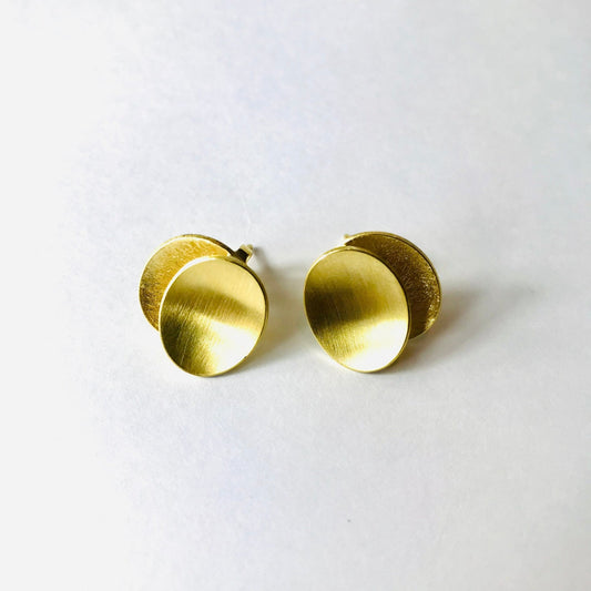 Gold Plated Studs | Contemporary Designer Jewellery