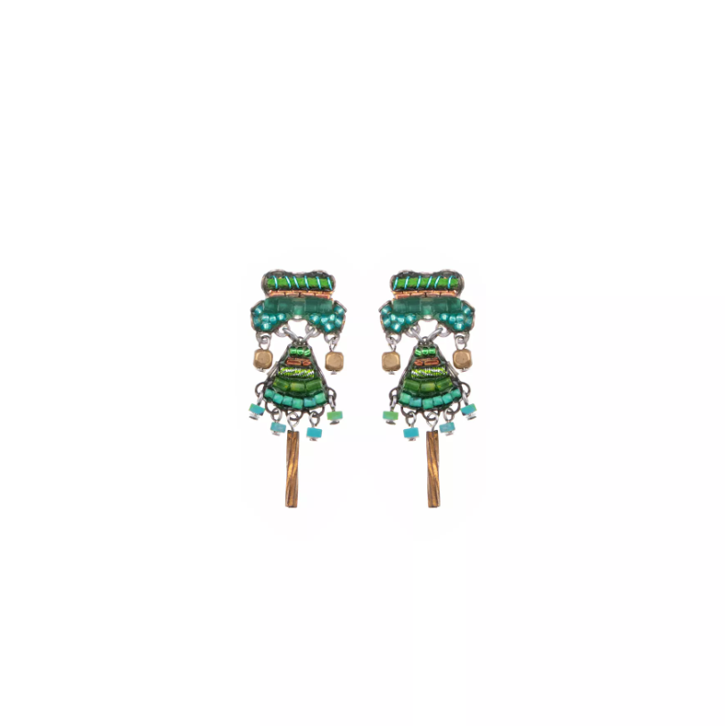 Grassland Beaded Earrings | Contemporary Designer Jewellery