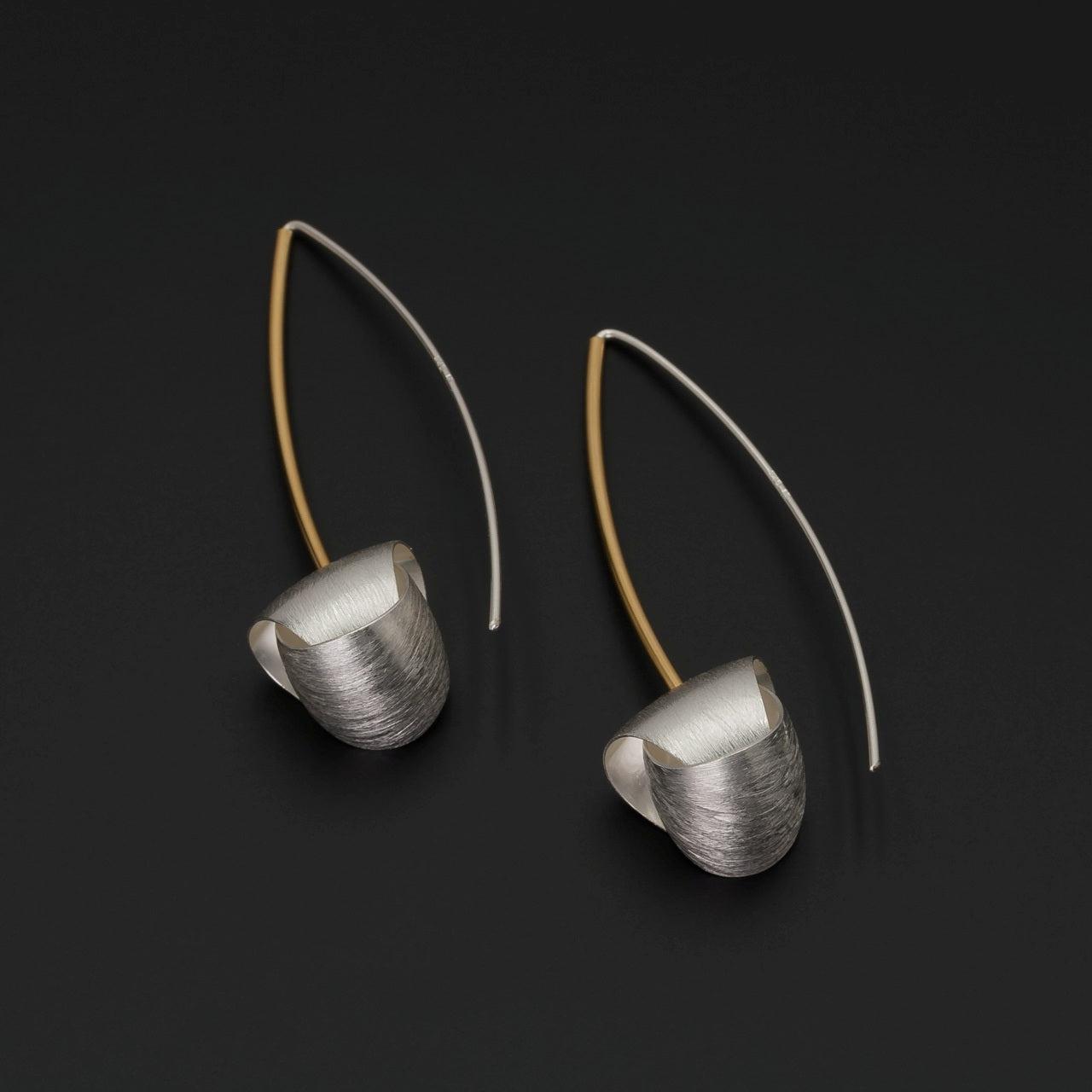 Long Silver Drop Earrings | Contemporary Designer Jewellery