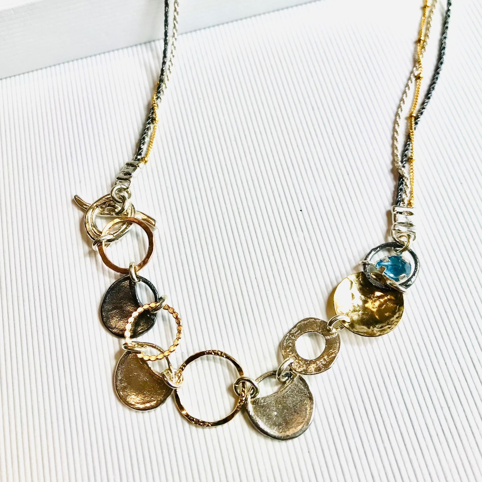 Mixed Metals Necklace | Contemporary Designer Jewellery