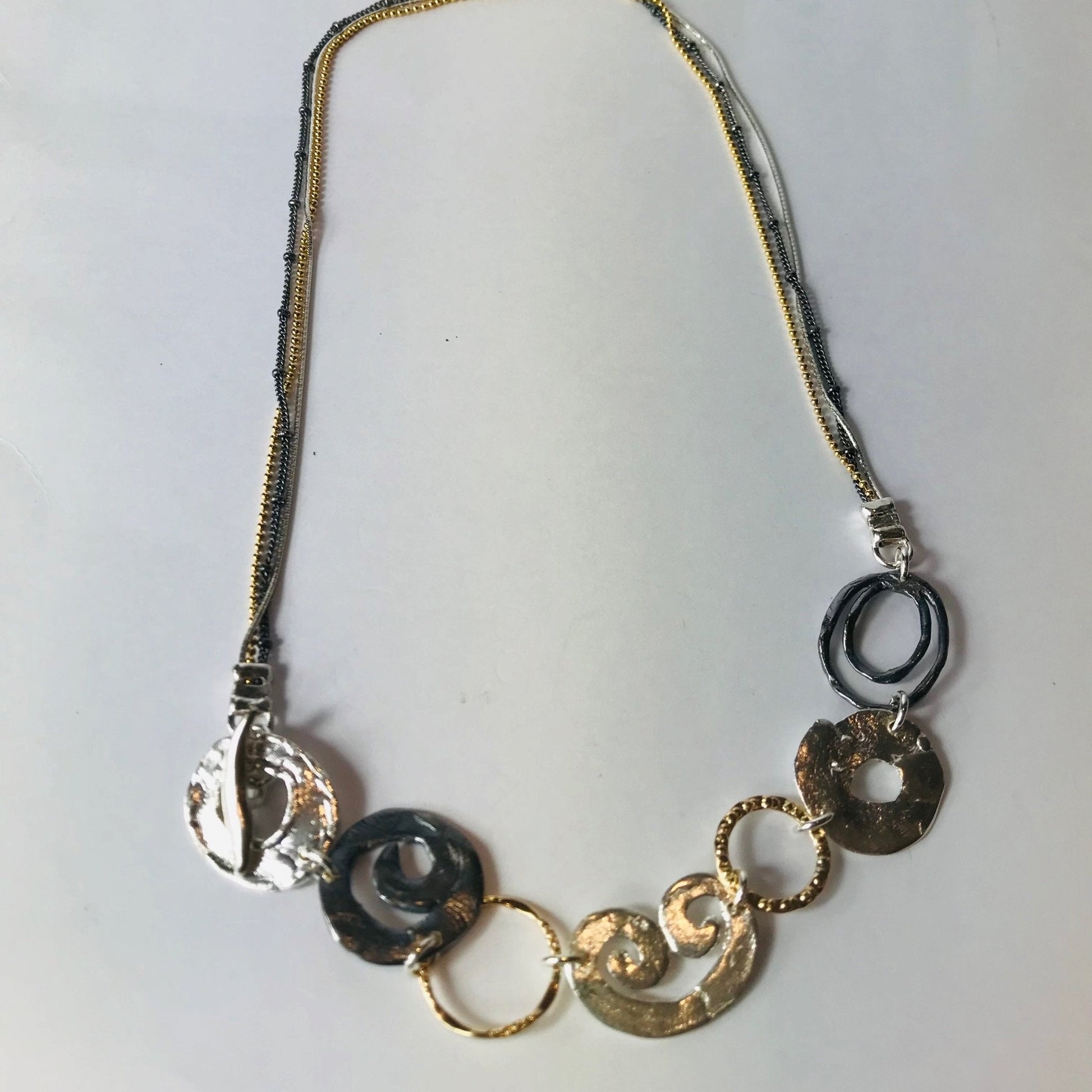 Multi Metal Necklace | Contemporary Designer Jewellery