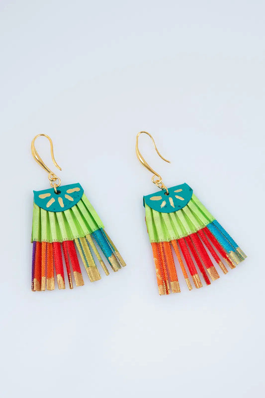 Multicolour Scallop Earrings | Contemporary Designer Jewellery