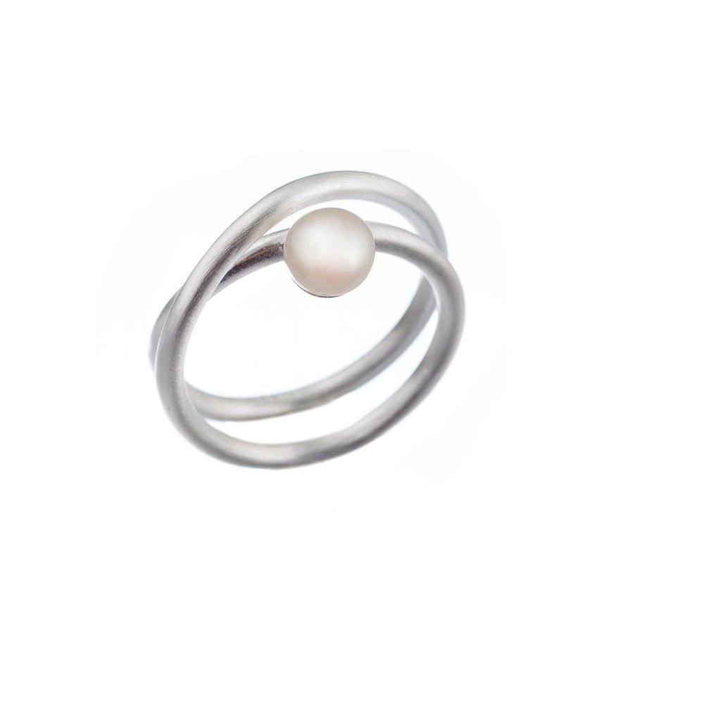 Pearl Twist Band Ring | Contemporary Designer Jewellery