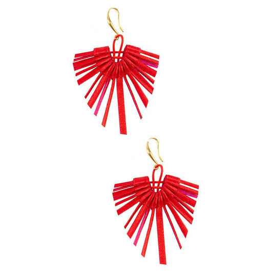 Red & Pink Kite Earrings | Contemporary Designer Jewellery