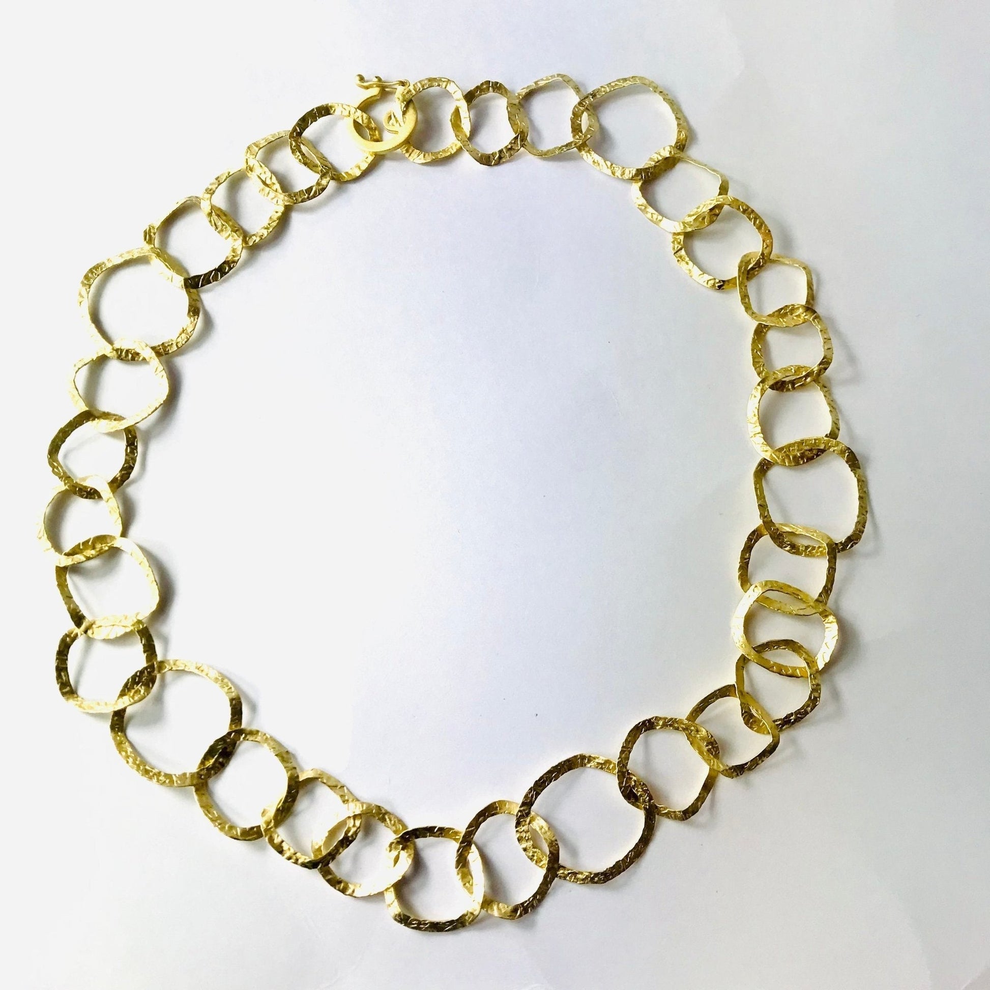 Silver Necklace Gold Plated | Contemporary Designer Jewellery