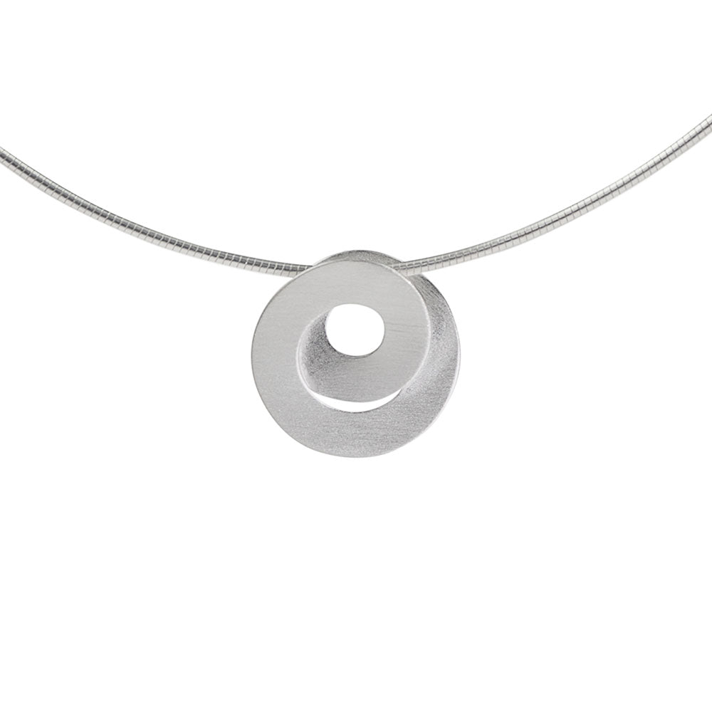 Silver Twist Pendant | Contemporary Designer Jewellery