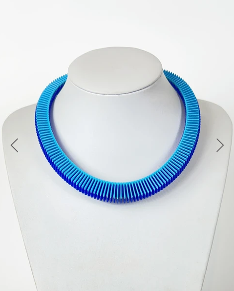 Sky on Sapphire Helix 18 Necklace | Contemporary Designer Jewellery