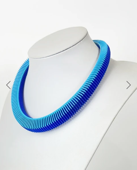 Sky on Sapphire Helix 18 Necklace | Contemporary Designer Jewellery