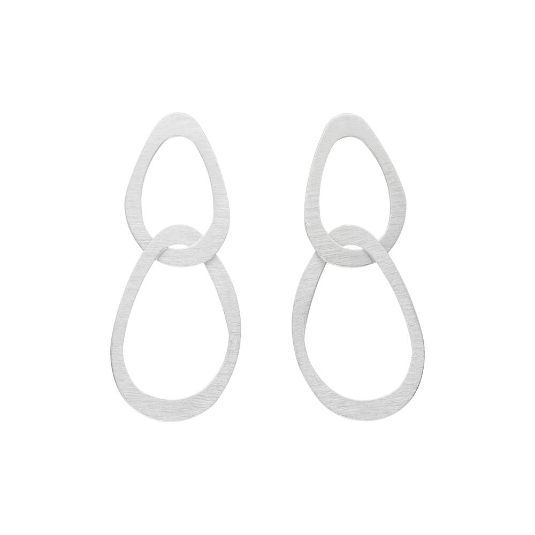 Teardrop Hoop Earrings | Contemporary Designer Jewellery