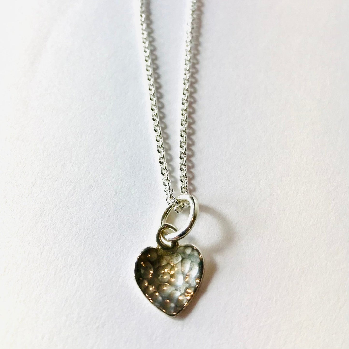 Texture Heart Necklace | Contemporary Designer Jewellery